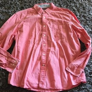 Nautica Coral Casual Button-Down Shirt